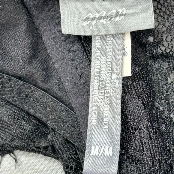 Lot 3 Bralettes Medium Intimates Black Tan Blue Lace Coquette Romantic Comfort - Picture 4 of 10